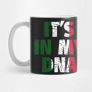 Its In My DNA Italy Flag In Fingerprint Mug